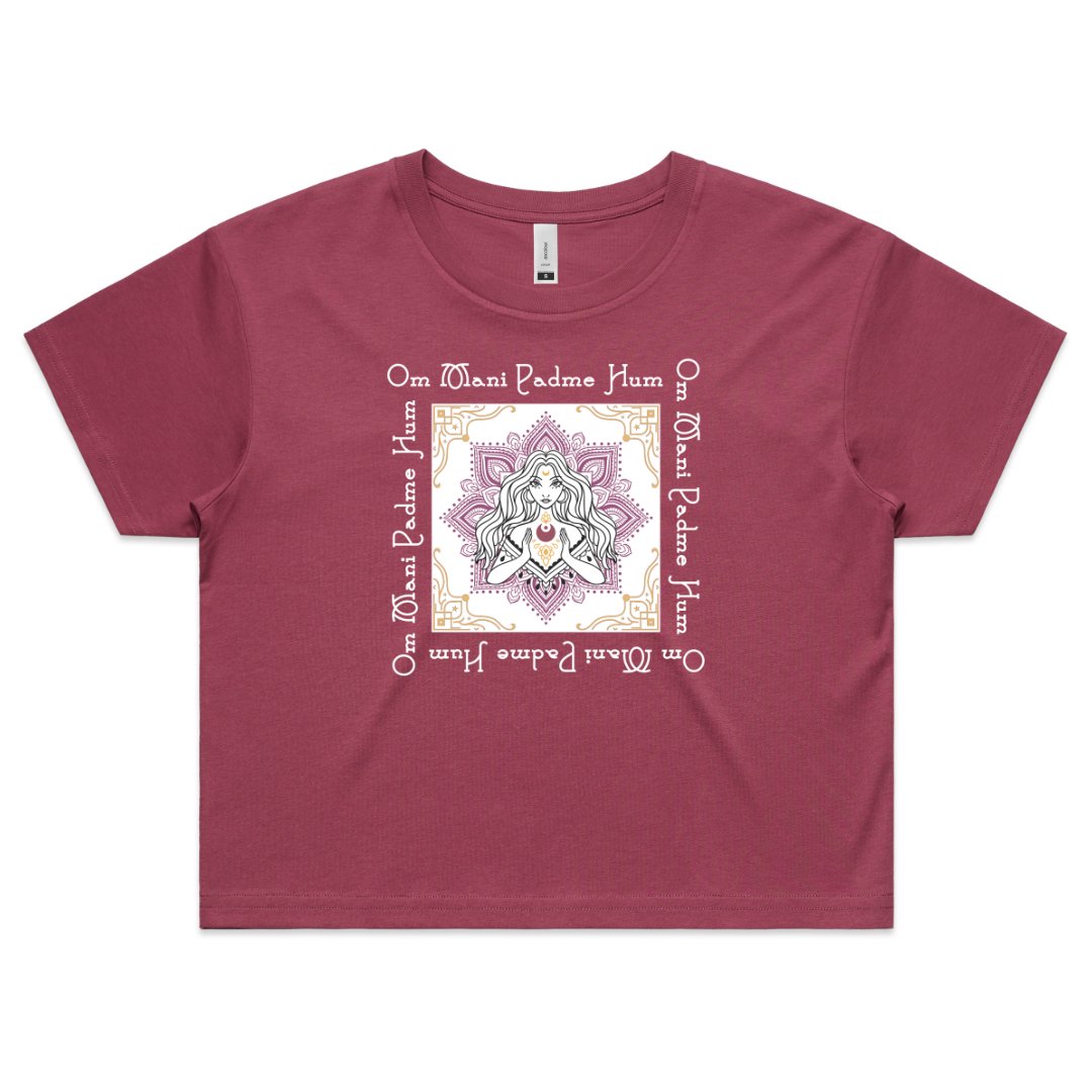 Mantra Crop Tee - Stella Sage