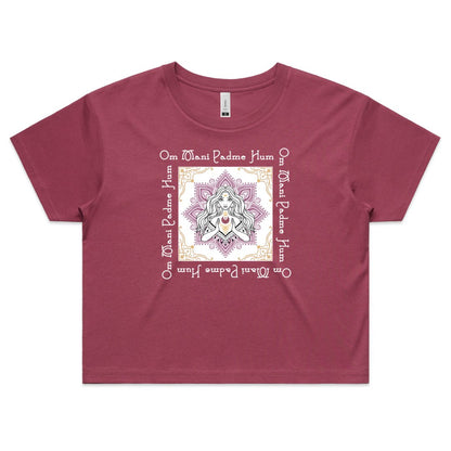 Mantra Crop Tee - Stella Sage
