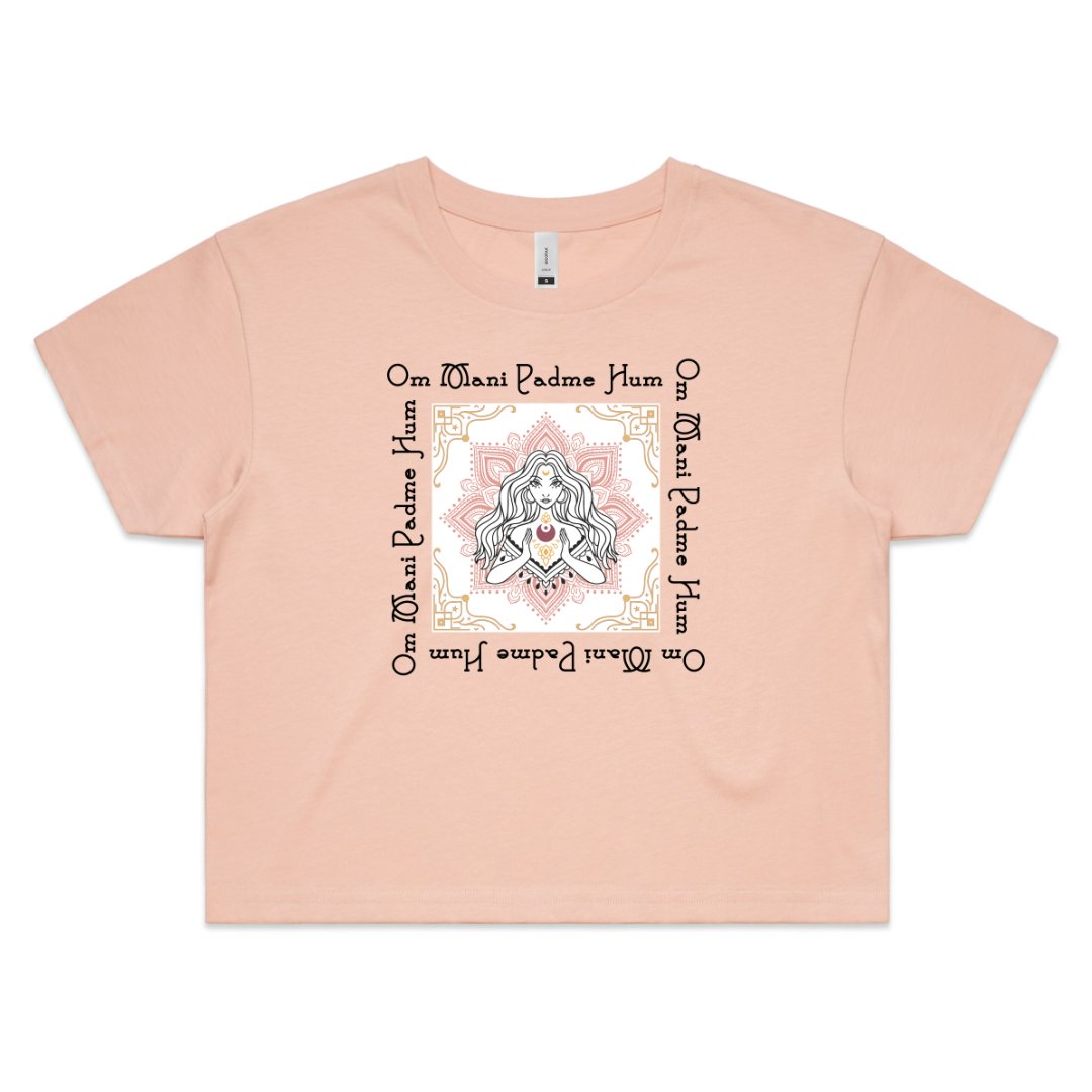 Mantra Crop Tee - Stella Sage