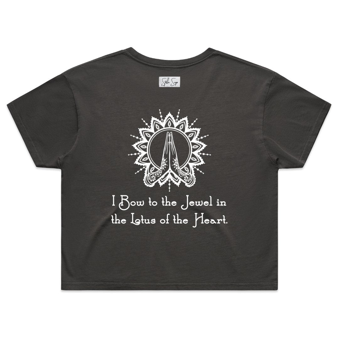 Mantra Crop Tee - Stella Sage