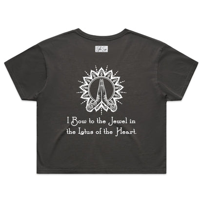 Mantra Crop Tee - Stella Sage
