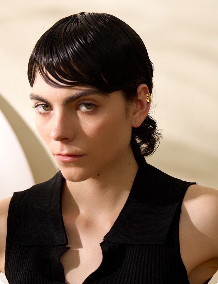 Organic Wrap Sterling Cartilage Cuff - Stella Sage