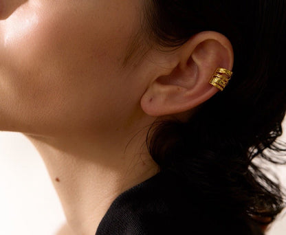 Organic Wrap Sterling Cartilage Cuff - Stella Sage