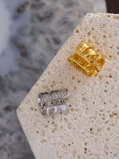 Organic Wrap Sterling Cartilage Cuff - Stella Sage