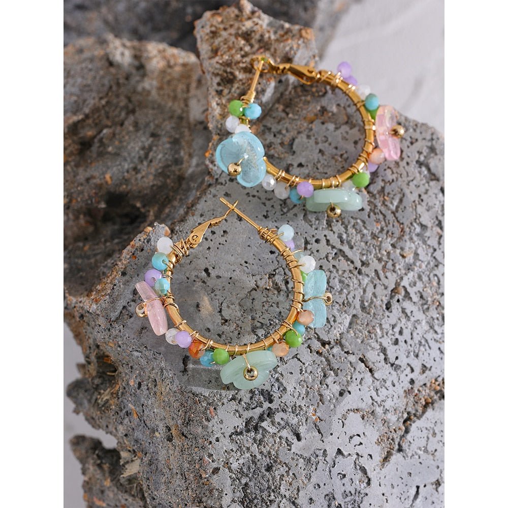 Popular Poppy Hoop Earrings - Stella Sage