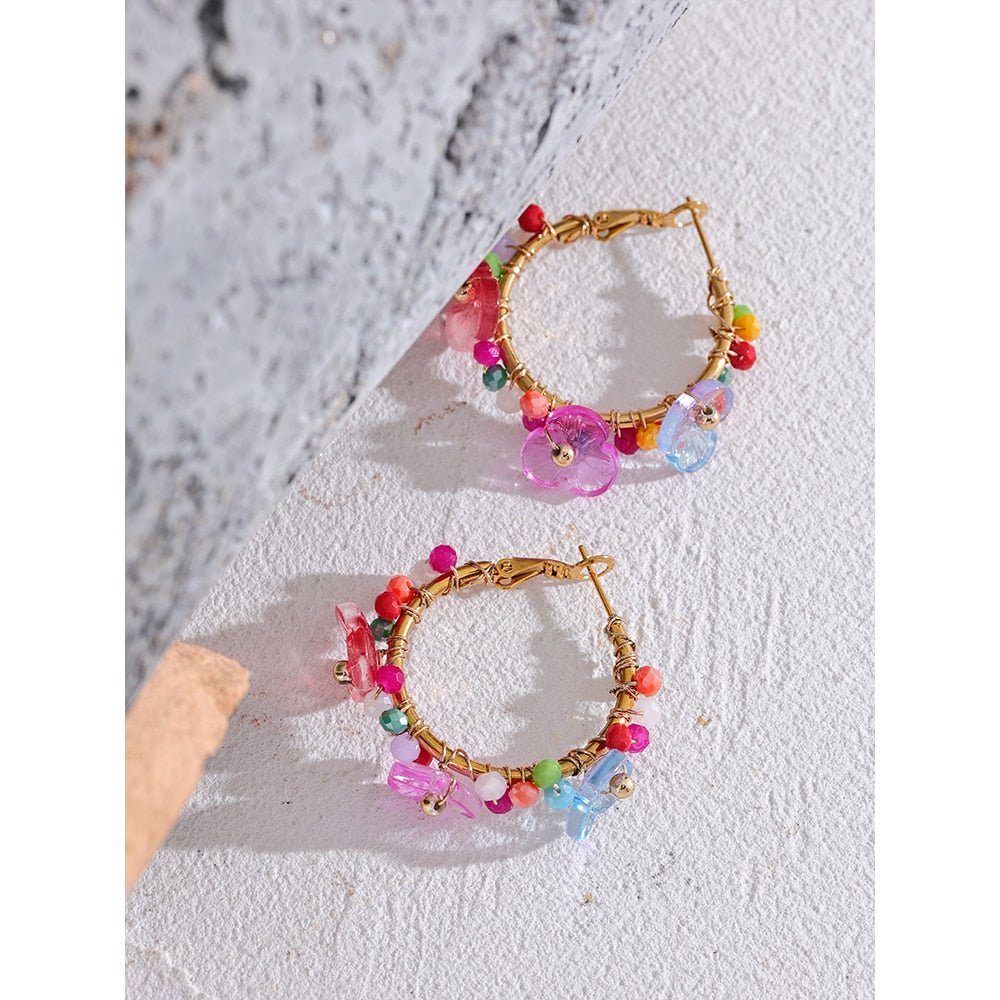 Popular Poppy Hoop Earrings - Stella Sage