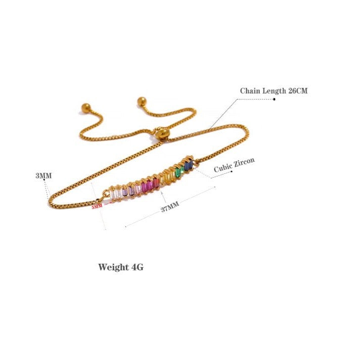 Pretty Prism Slider Bracelet - Stella Sage