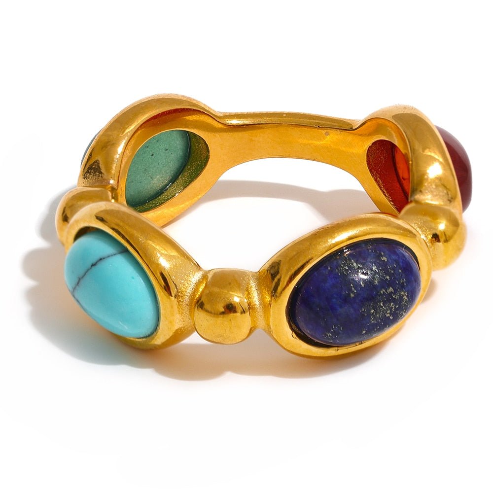 Quadruple Gem Ring - Stella Sage