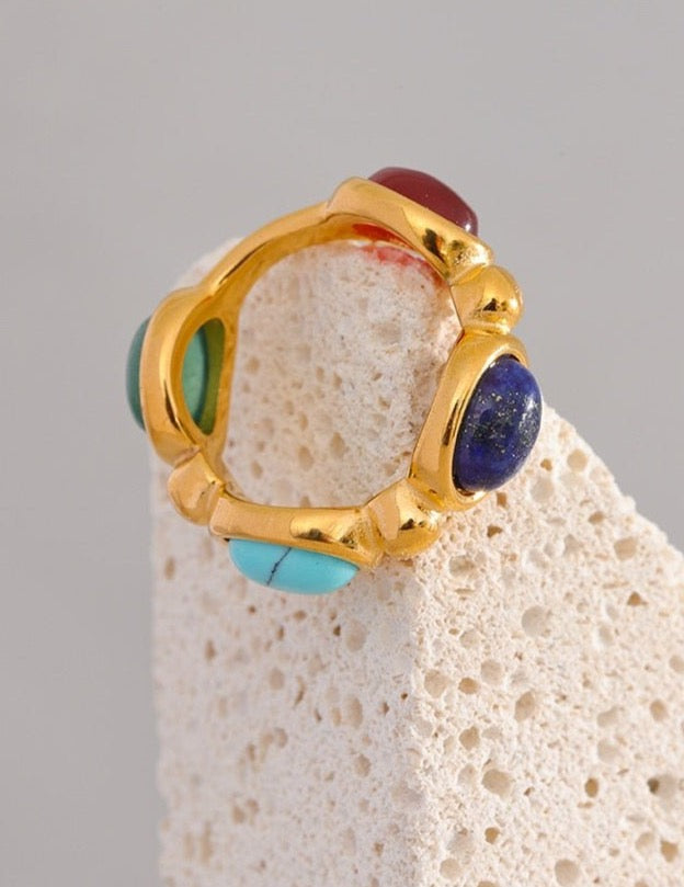 Quadruple Gem Ring - Stella Sage