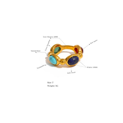 Quadruple Gem Ring - Stella Sage