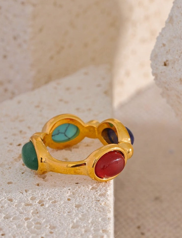 Quadruple Gem Ring - Stella Sage