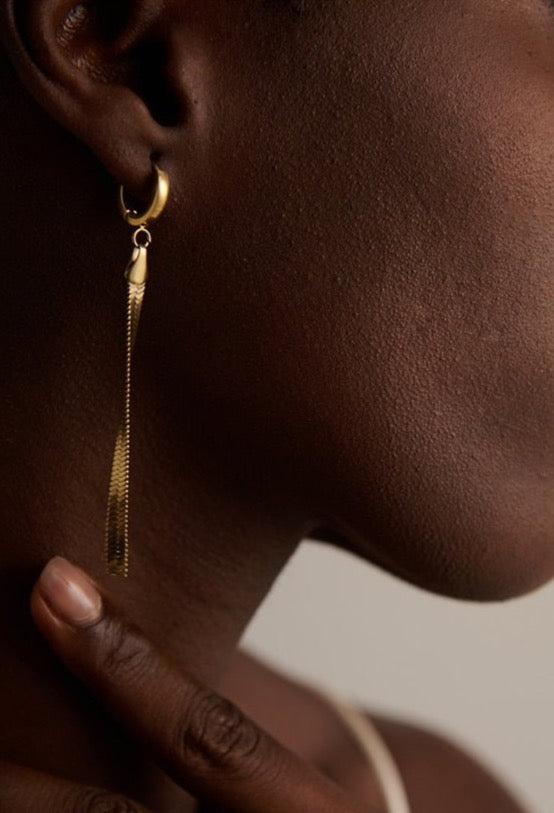 Sleek and Slender Drop Earrings - Stella Sage
