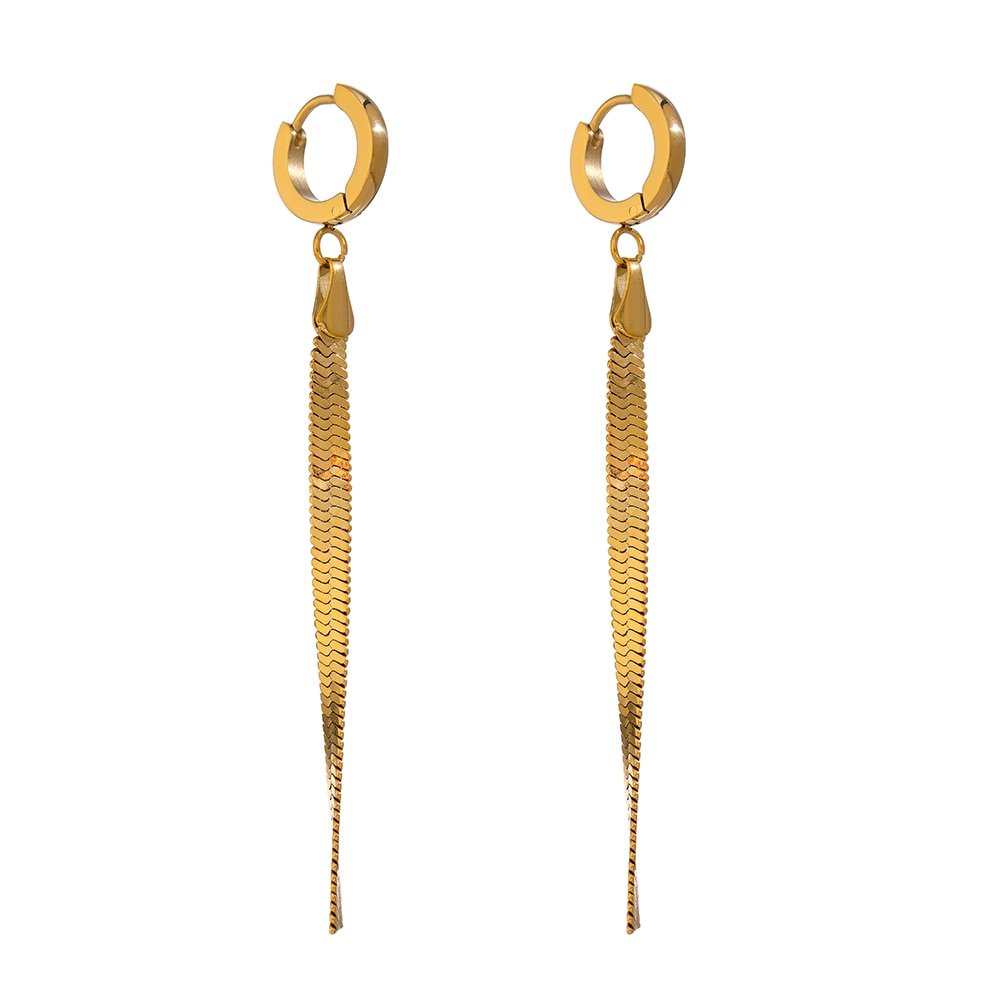 Sleek and Slender Drop Earrings - Stella Sage