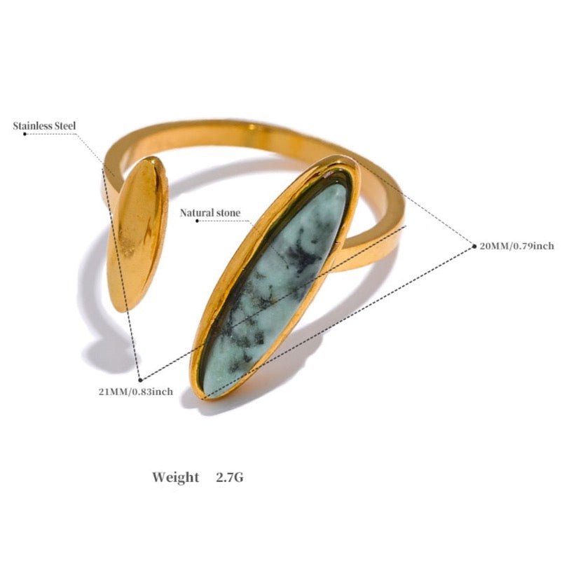 Slender Stone Rings - Stella Sage