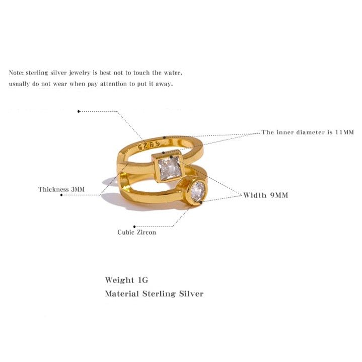 Sterling Geo Crystal Cartilage Cuff - Stella Sage