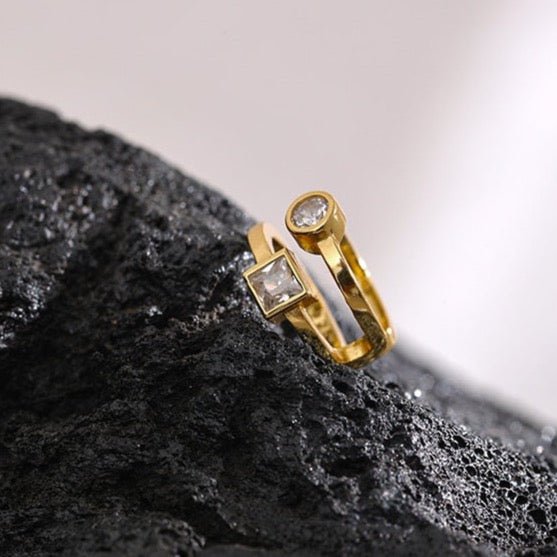 Sterling Geo Crystal Cartilage Cuff - Stella Sage