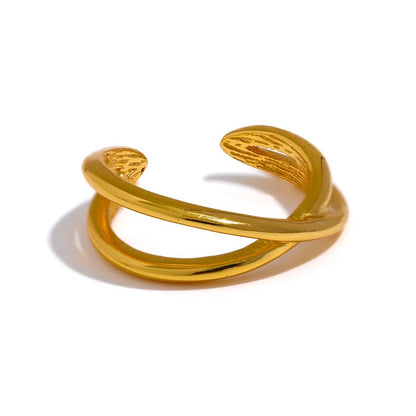 Sterling Intersected Cartilage Cuff - Stella Sage