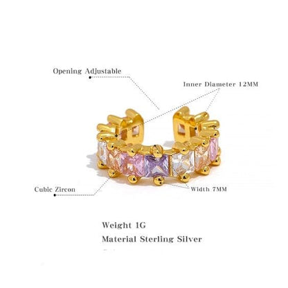 Sterling Sparkle Cartilage Cuff - Stella Sage