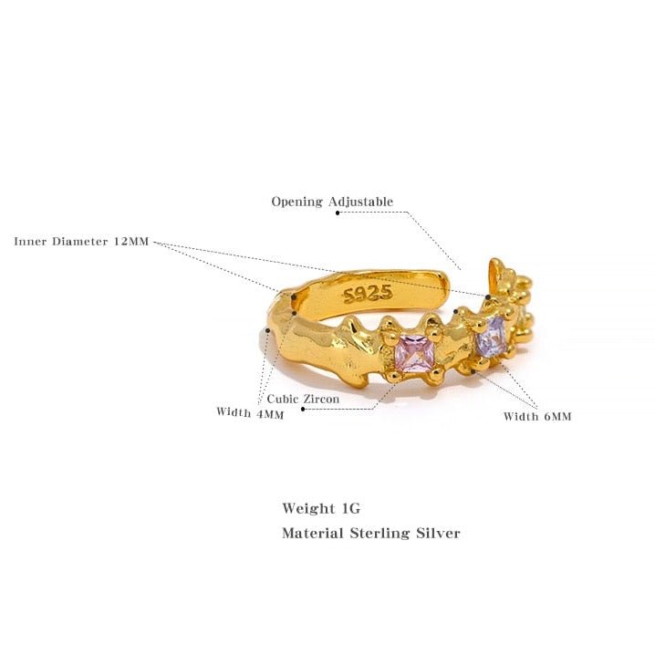 Sterling Star Dust Cartilage Cuff - Stella Sage