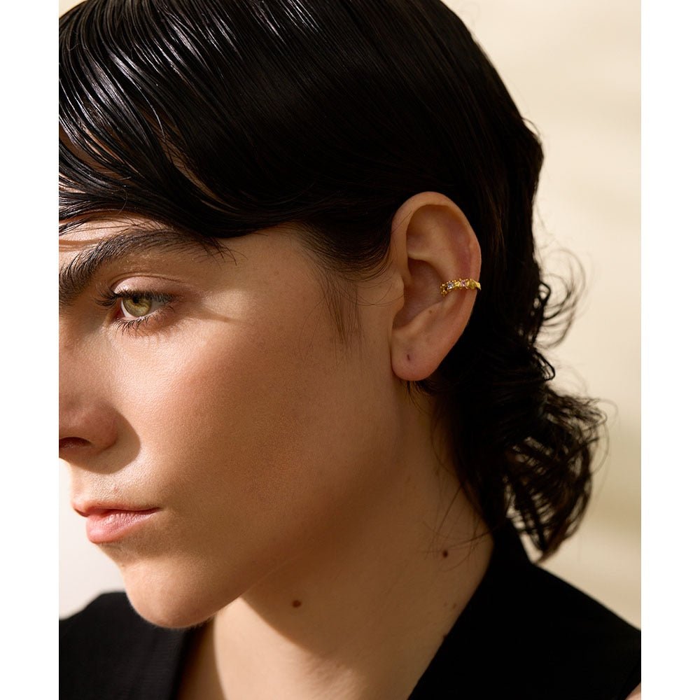 Sterling Star Dust Cartilage Cuff - Stella Sage