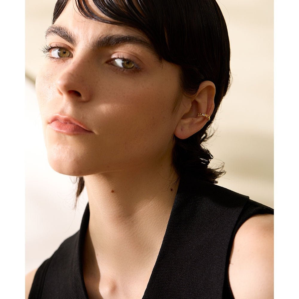 Sterling Star Dust Cartilage Cuff - Stella Sage