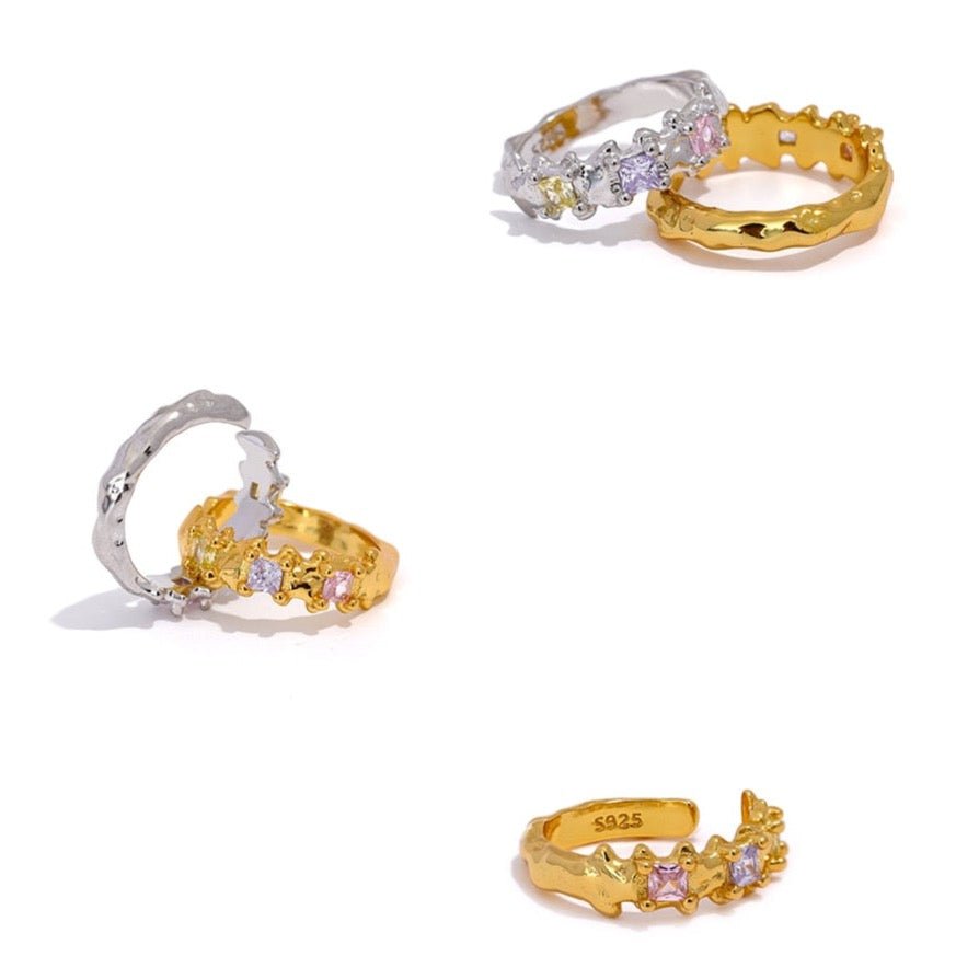 Sterling Star Dust Cartilage Cuff - Stella Sage