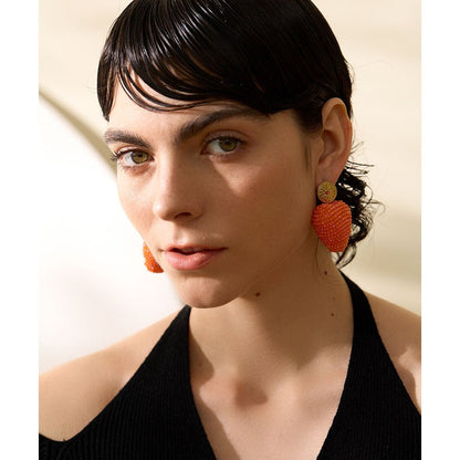 Sweet Tart Heart Drop Earrings - Stella Sage