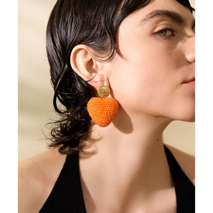 Sweet Tart Heart Drop Earrings - Stella Sage