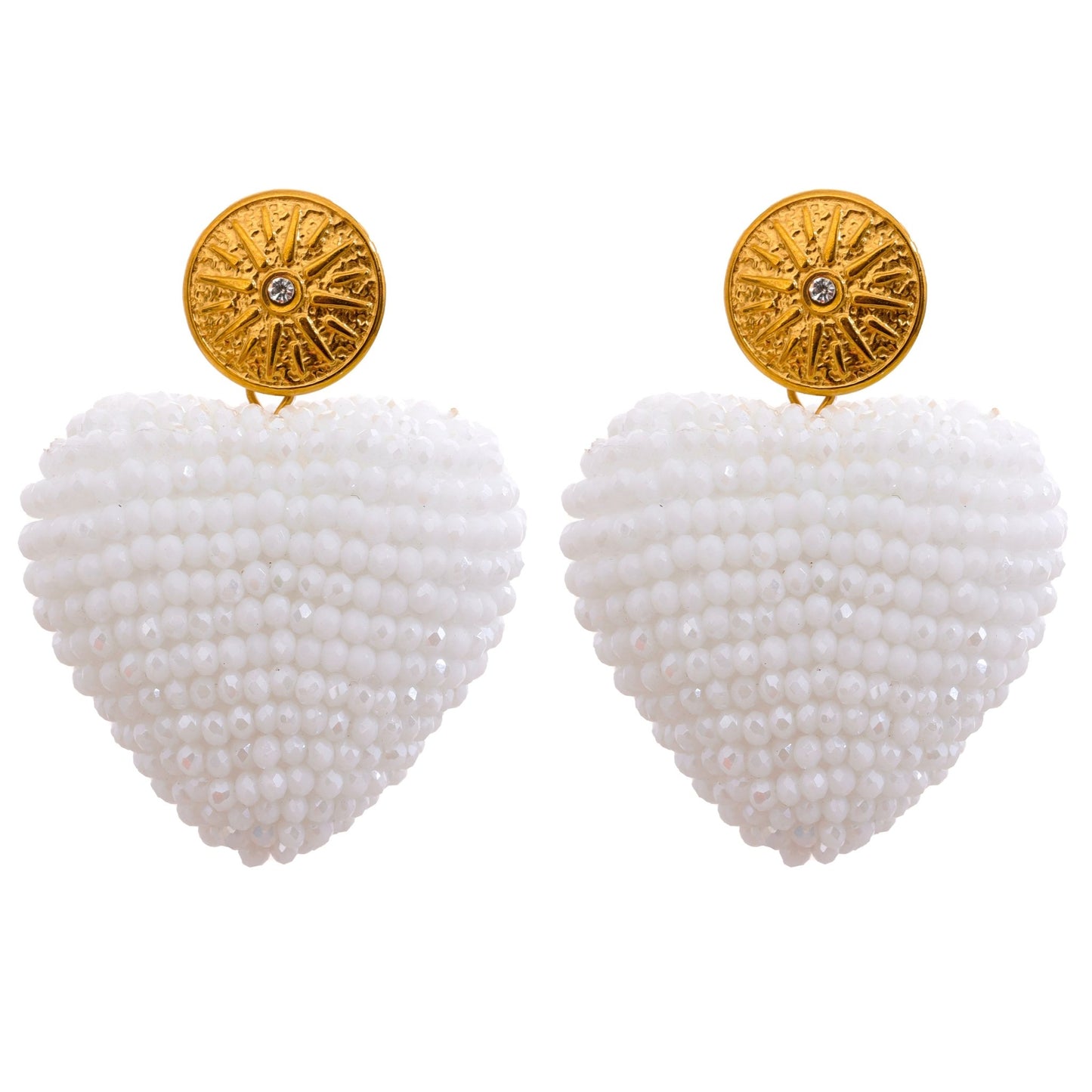 Sweet Tart Heart Drop Earrings - Stella Sage