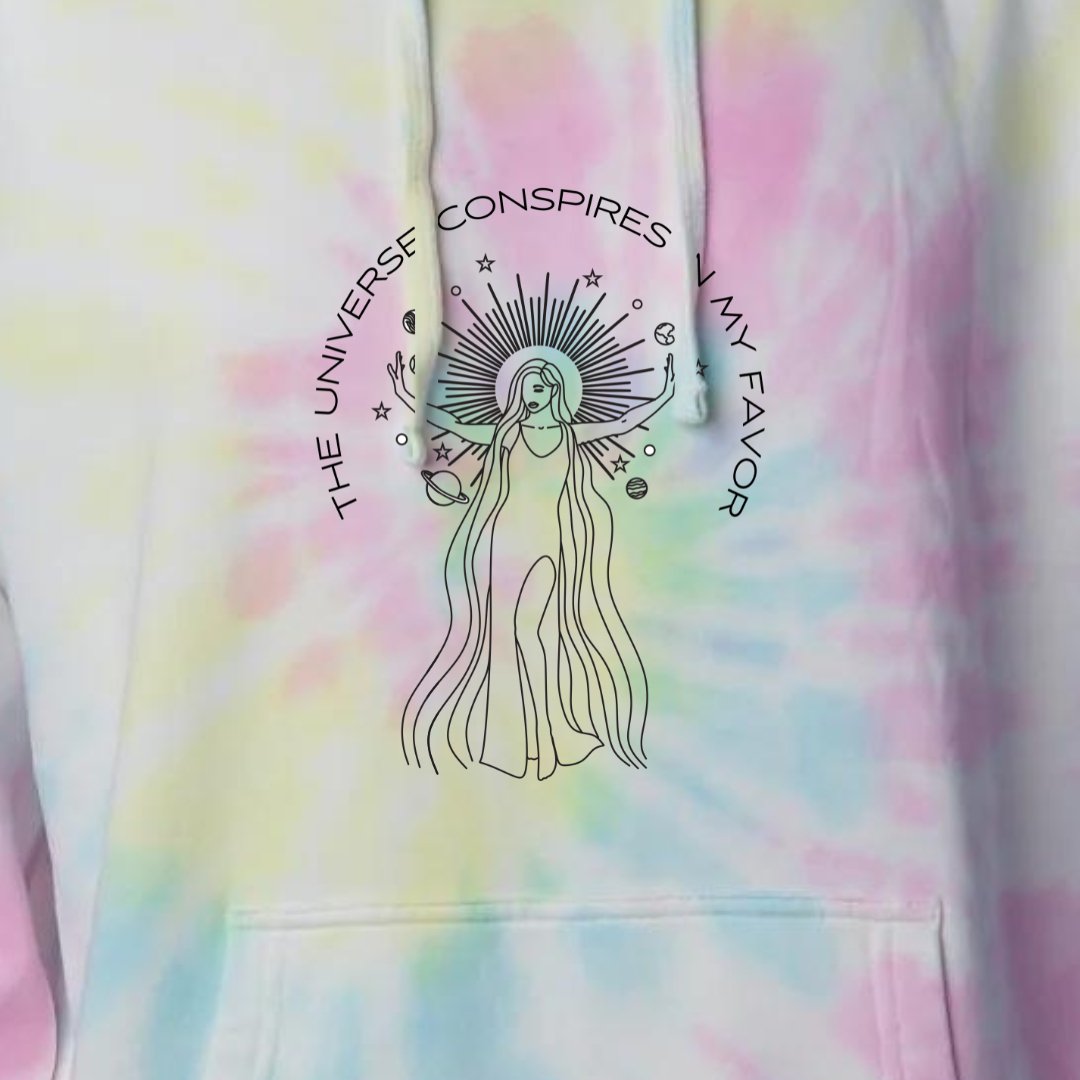 The Universe Conspires Tie-Dye Hoodie - Stella Sage