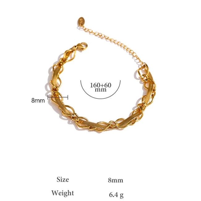 Threaded Chain Bracelet - Stella Sage
