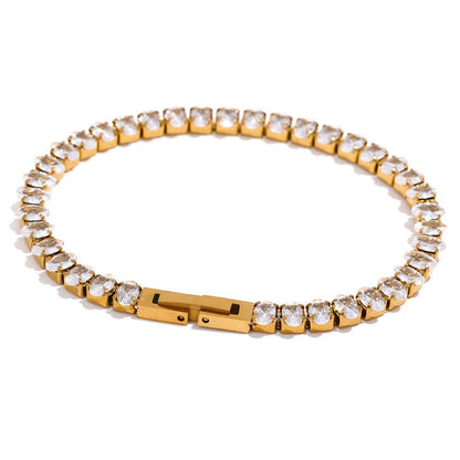 Tinted Twinkle Tennis Necklaces & Bracelets - Stella Sage