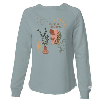 Wild & Free Lightweight Sweatshirt - Stella Sage